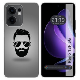 Funda Silicona para Oppo Reno 13F 4G / 13 F 5G diseño Barba Dibujos