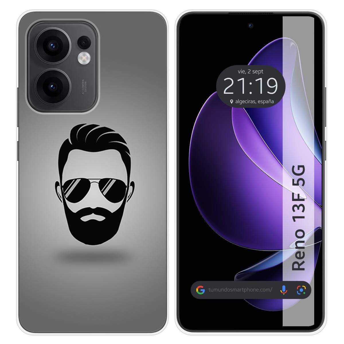 Funda Silicona para Oppo Reno 13F 4G / 13 F 5G diseño Barba Dibujos