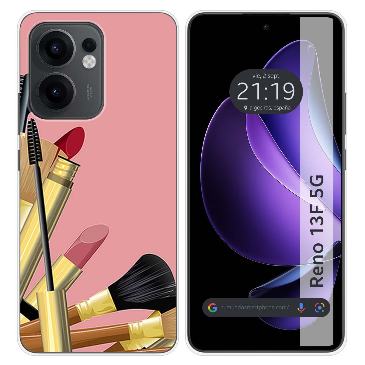 Funda Silicona para Oppo Reno 13F 4G / 13 F 5G diseño Brochas Dibujos