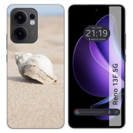 Funda Silicona para Oppo Reno 13F 4G / 13 F 5G diseño Concha Dibujos