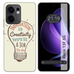 Funda Silicona para Oppo Reno 13F 4G / 13 F 5G diseño Creativity Dibujos