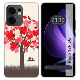 Funda Silicona para Oppo Reno 13F 4G / 13 F 5G diseño Pajaritos Dibujos