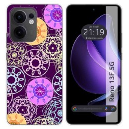 Funda Silicona para Oppo Reno 13F 4G / 13 F 5G diseño Radial Dibujos