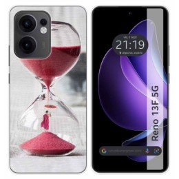 Funda Silicona para Oppo Reno 13F 4G / 13 F 5G diseño Reloj Dibujos