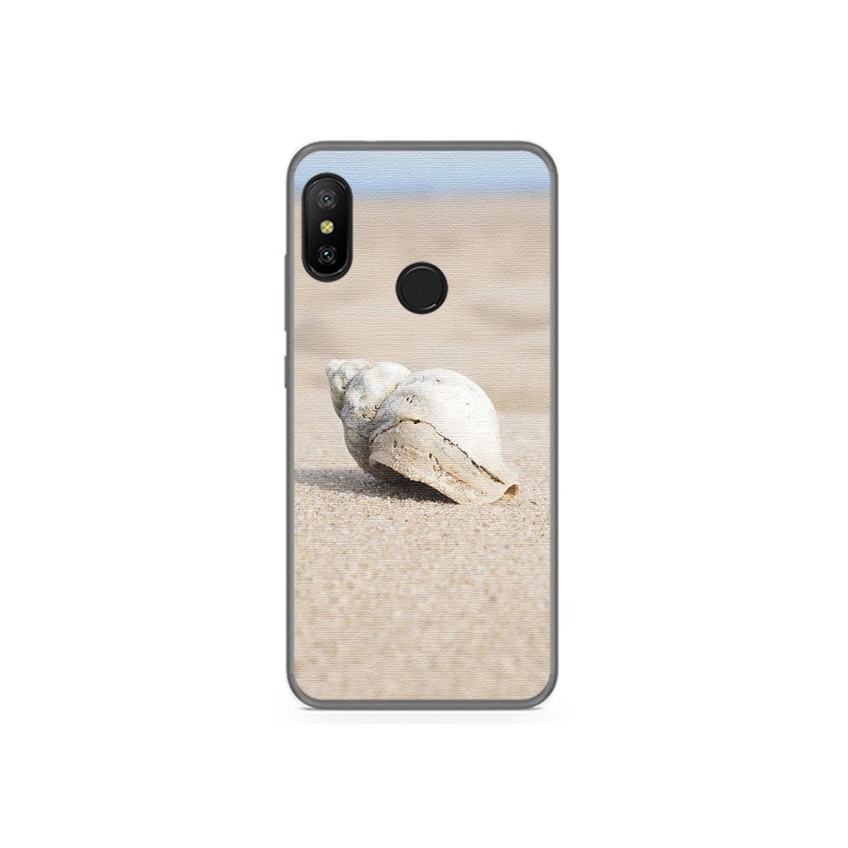 Funda Gel Tpu para Xiaomi Redmi 6 Pro / Mi A2 Lite Diseño Concha Dibujos
