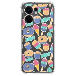 Funda Silicona Antigolpes para Oppo Reno 13F 4G / 13 F 5G diseño Dulces 02 Dibujos