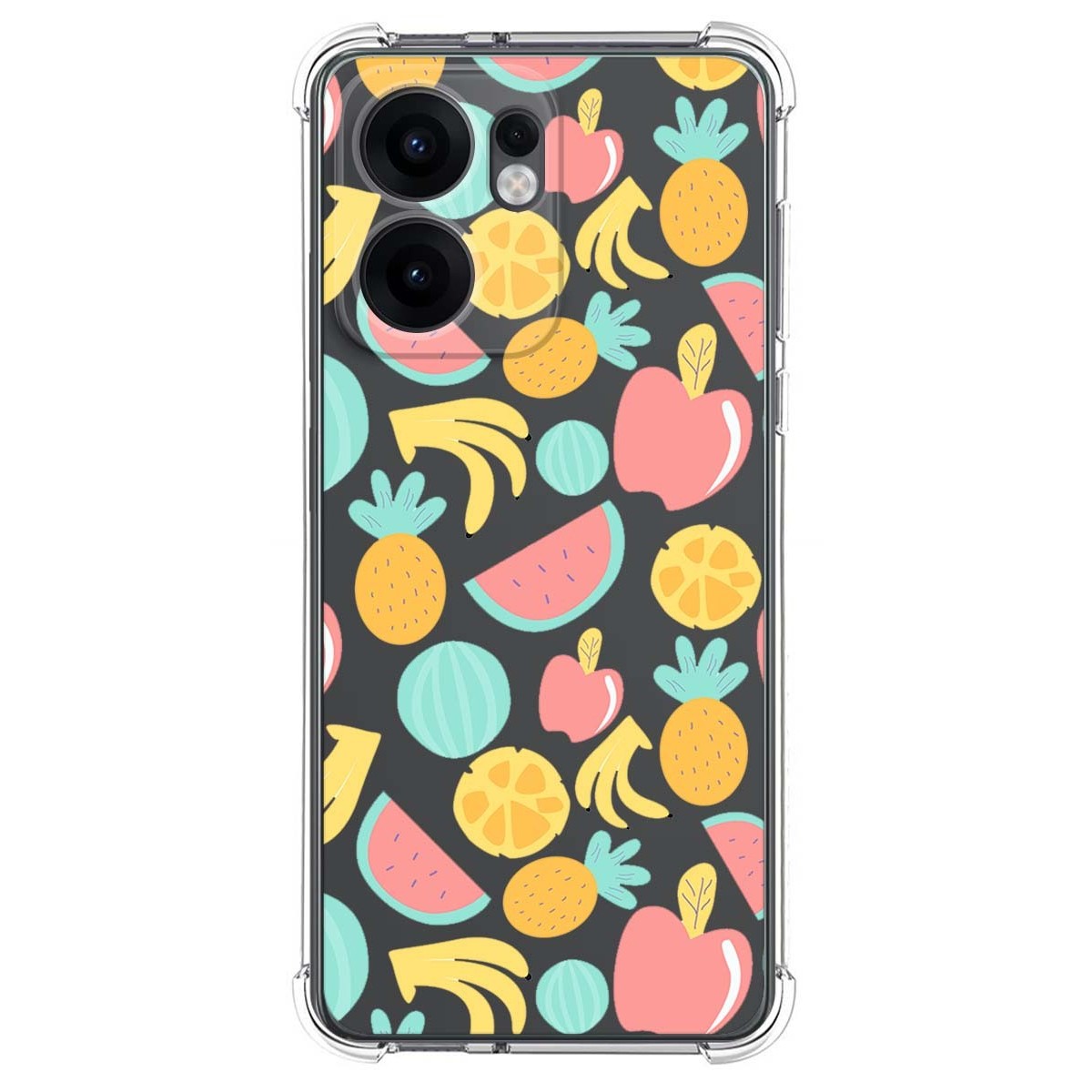 Funda Silicona Antigolpes para Oppo Reno 13F 4G / 13 F 5G diseño Frutas 02 Dibujos