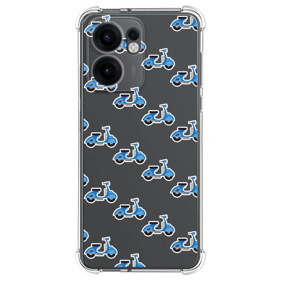 Funda Silicona Antigolpes para Oppo Reno 13F 4G / 13 F 5G diseño Scooter Dibujos