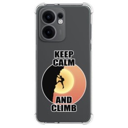 Funda Silicona Antigolpes para Oppo Reno 13F 4G / 13 F 5G diseño Hombre Escalada Dibujos