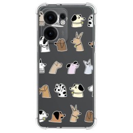 Funda Silicona Antigolpes para Oppo Reno 13F 4G / 13 F 5G diseño Perros Dibujos