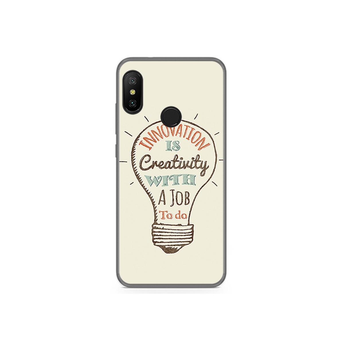 Funda Gel Tpu para Xiaomi Redmi 6 Pro / Mi A2 Lite Diseño Creativity Dibujos