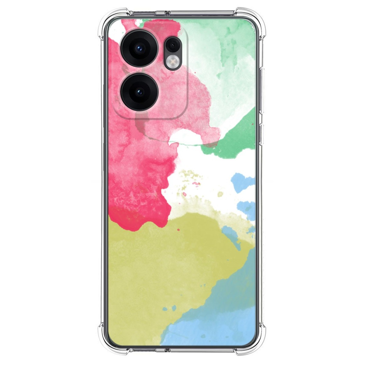 Funda Silicona Antigolpes para Oppo Reno 13F 4G / 13 F 5G diseño Acuarela 02 Dibujos