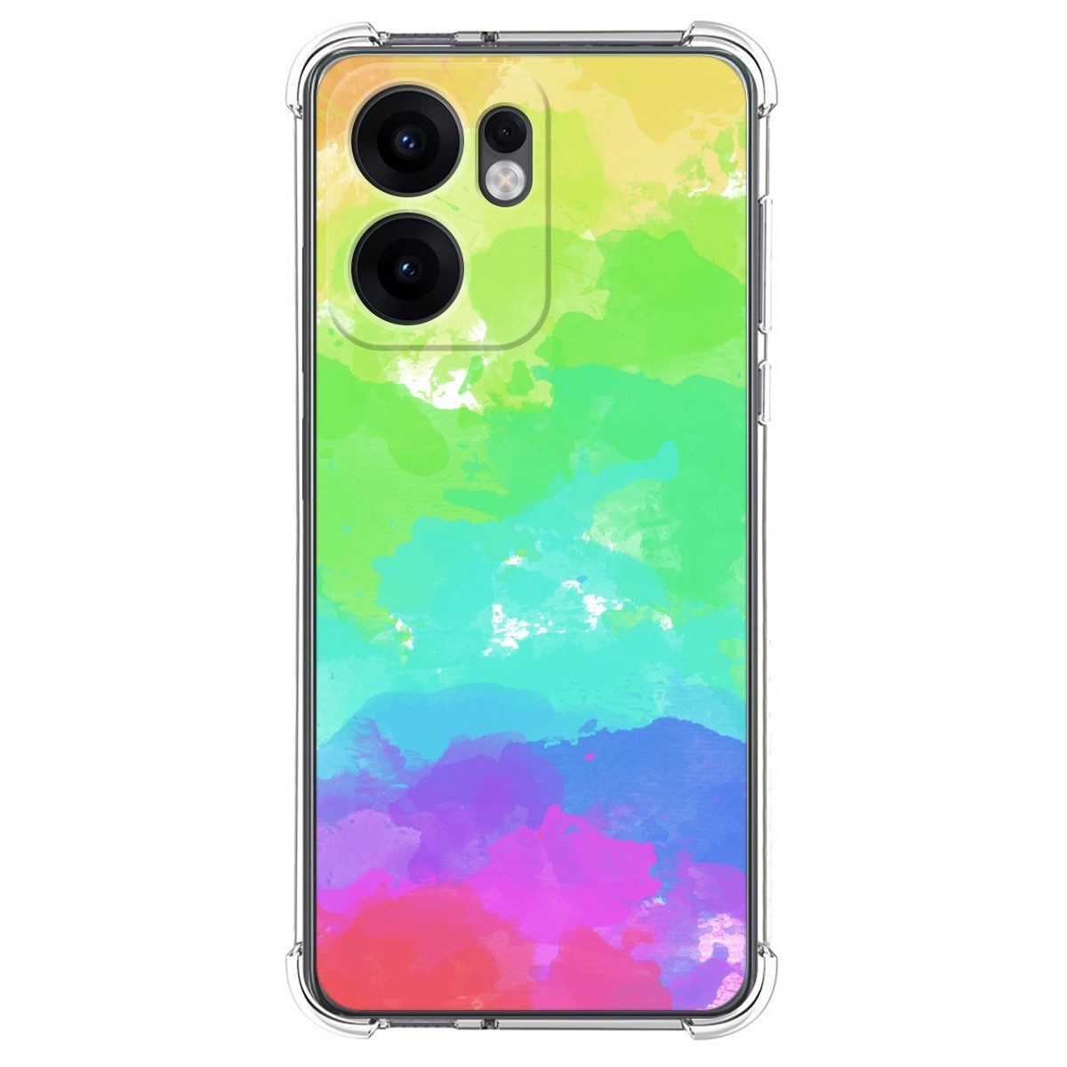 Funda Silicona Antigolpes para Oppo Reno 13F 4G / 13 F 5G diseño Acuarela 03 Dibujos