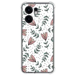 Funda Silicona Antigolpes para Oppo Reno 13F 4G / 13 F 5G diseño Flores 01 Dibujos
