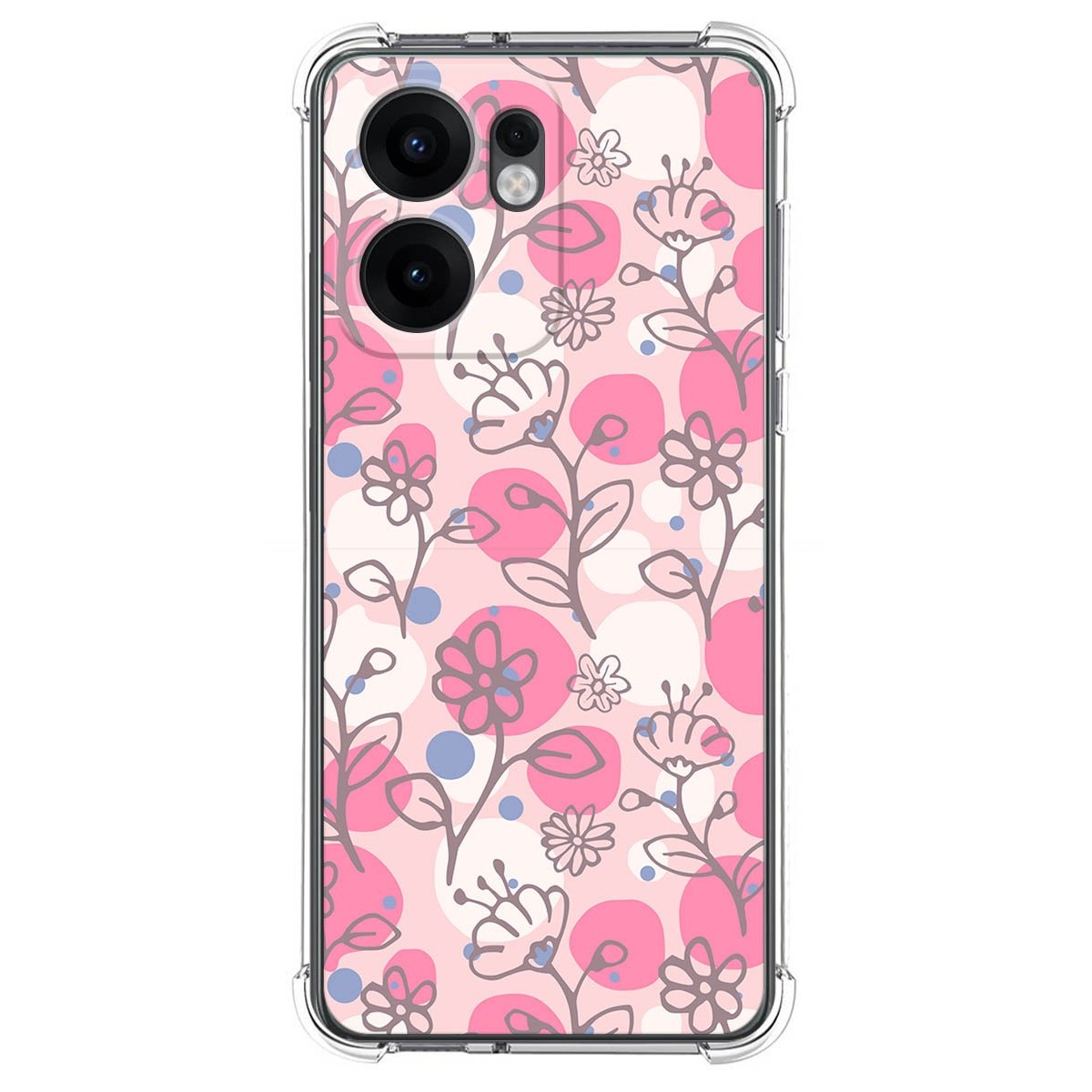 Funda Silicona Antigolpes para Oppo Reno 13F 4G / 13 F 5G diseño Flores 07 Dibujos