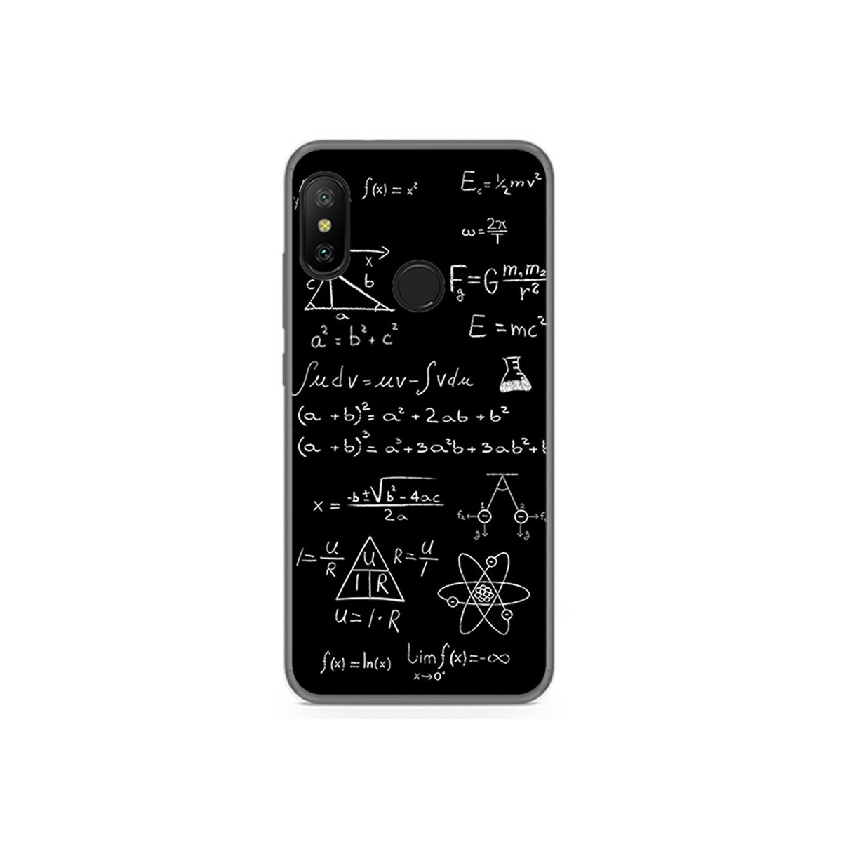 Funda Gel Tpu para Xiaomi Redmi 6 Pro / Mi A2 Lite Diseño Formulas Dibujos