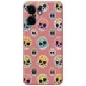 Funda Silicona Líquida Rosa para Oppo Reno 13F 4G / 13 F 5G diseño Catrina Dibujos