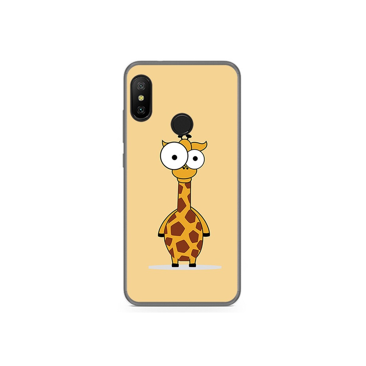 Funda Gel Tpu para Xiaomi Redmi 6 Pro / Mi A2 Lite Diseño Jirafa Dibujos