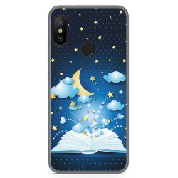 Funda Gel Tpu para Xiaomi Redmi 6 Pro / Mi A2 Lite Diseño Libro Cuentos Dibujos