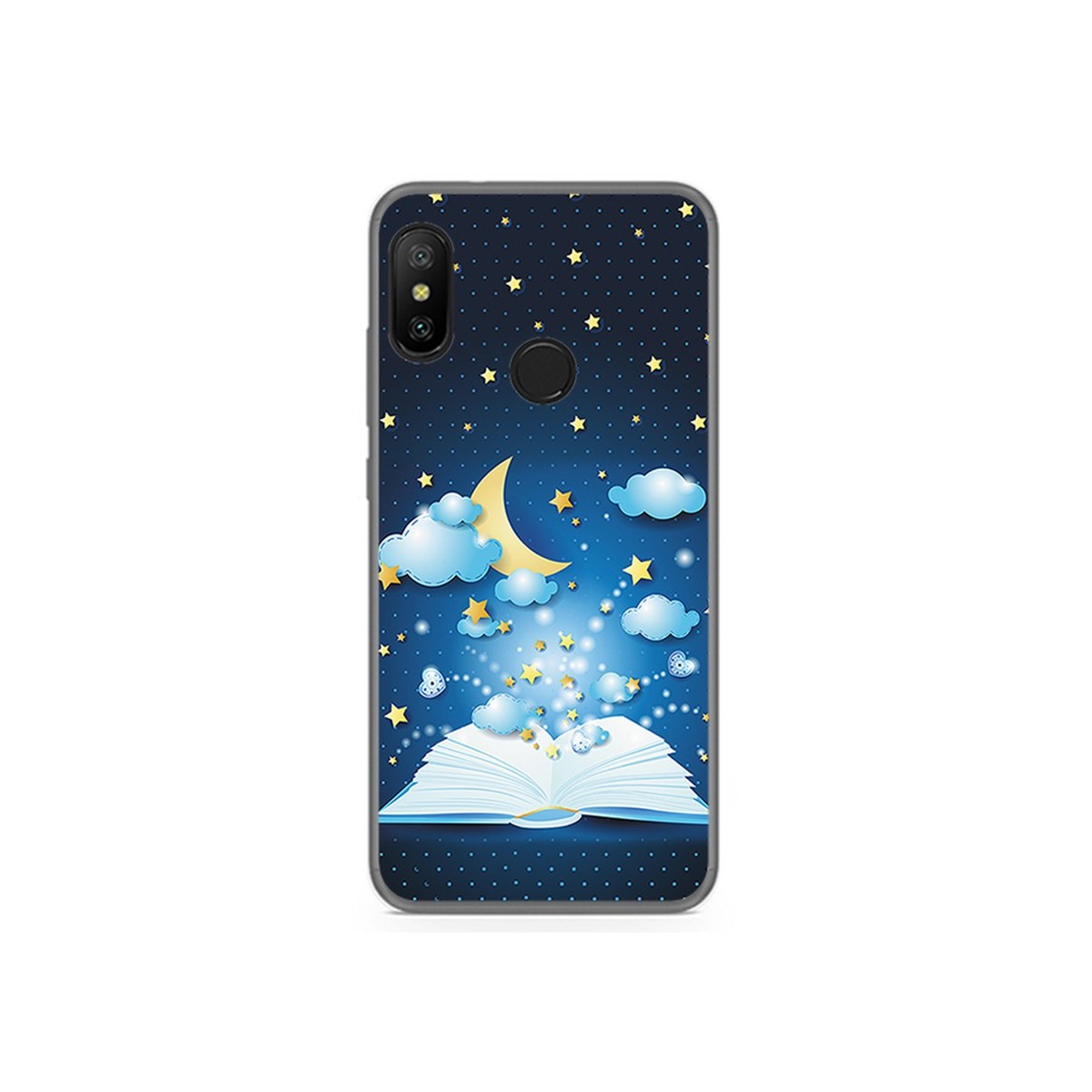 Funda Gel Tpu para Xiaomi Redmi 6 Pro / Mi A2 Lite Diseño Libro Cuentos Dibujos