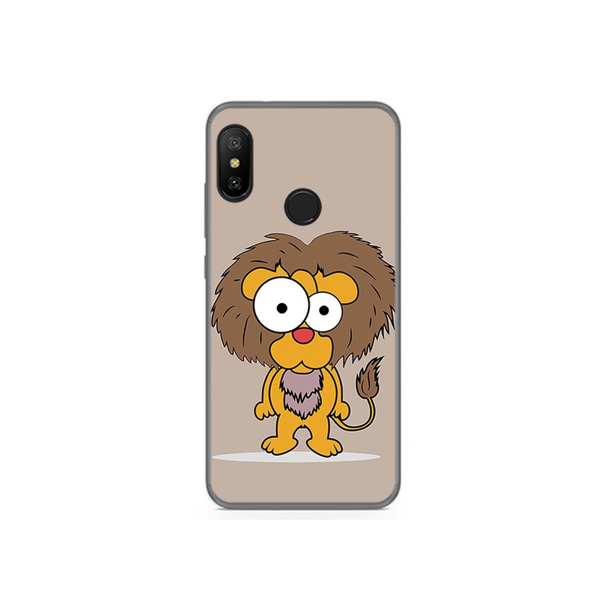 Funda Gel Tpu para Xiaomi Redmi 6 Pro / Mi A2 Lite Diseño Leon Dibujos