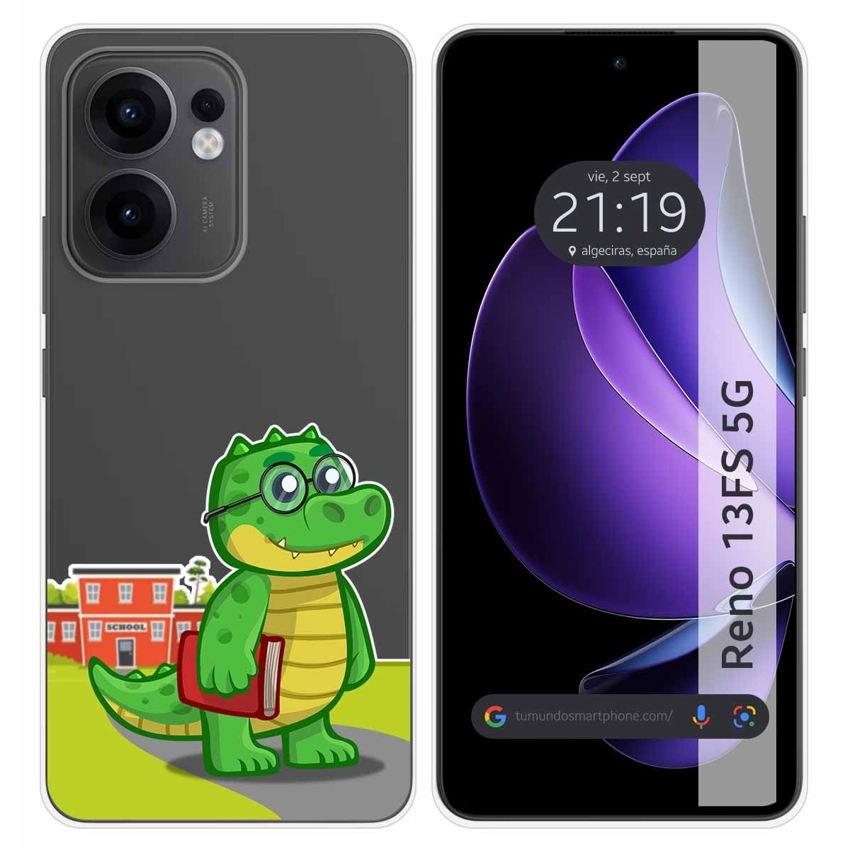 Funda Silicona Transparente para Oppo Reno 13FS 4G / 13 FS 5G diseño Coco Dibujos
