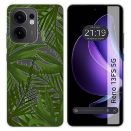 Funda Silicona Transparente para Oppo Reno 13FS 4G / 13 FS 5G diseño Jungla Dibujos