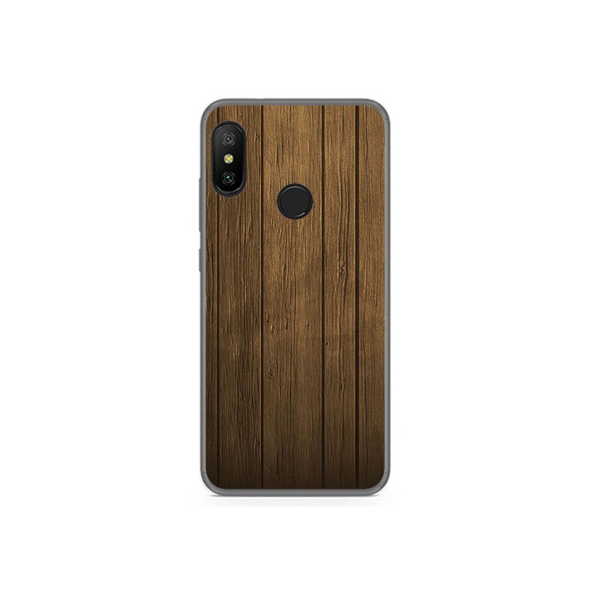 Funda Gel Tpu para Xiaomi Redmi 6 Pro / Mi A2 Lite Diseño Madera Dibujos
