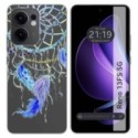 Funda Silicona Transparente para Oppo Reno 13FS 4G / 13 FS 5G diseño Plumas Dibujos