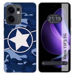 Funda Silicona para Oppo Reno 13FS 4G / 13 FS 5G diseño Camuflaje 03 Dibujos