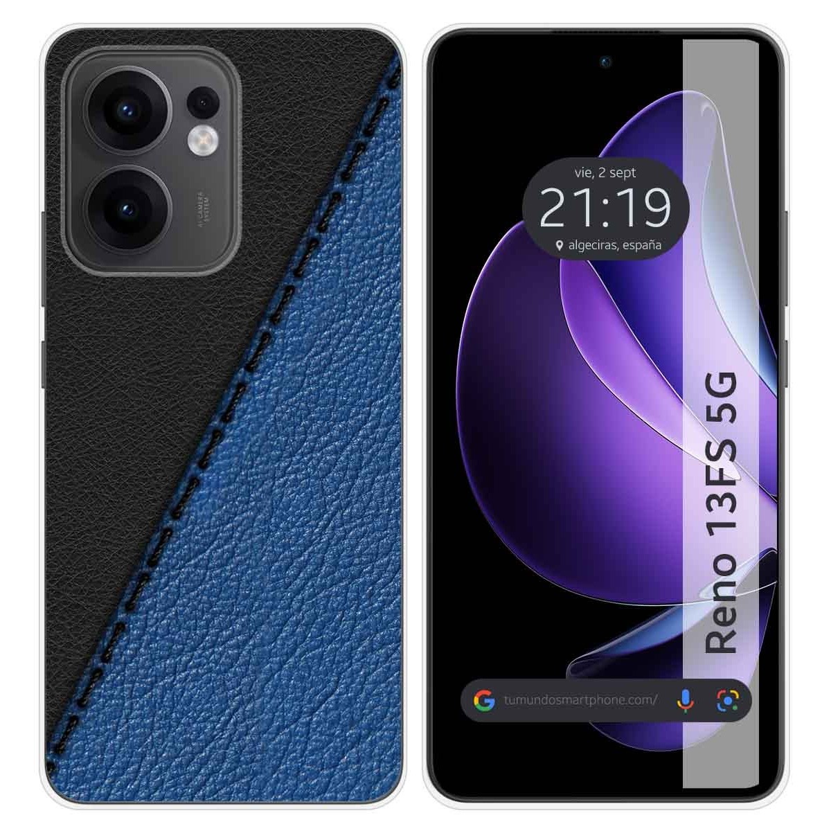 Funda Silicona para Oppo Reno 13FS 4G / 13 FS 5G diseño Cuero 02 Dibujos