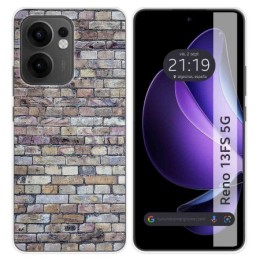 Funda Silicona para Oppo Reno 13FS 4G / 13 FS 5G diseño Ladrillo 02 Dibujos