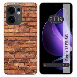 Funda Silicona para Oppo Reno 13FS 4G / 13 FS 5G diseño Ladrillo 04 Dibujos
