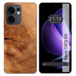 Funda Silicona para Oppo Reno 13FS 4G / 13 FS 5G diseño Madera 04 Dibujos
