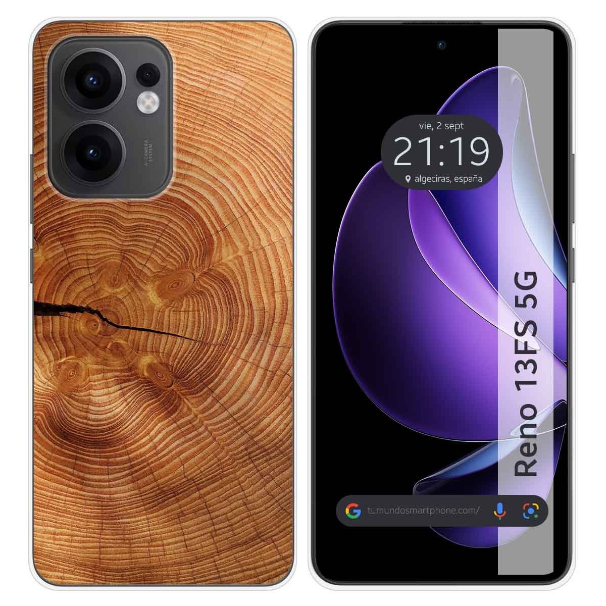 Funda Silicona para Oppo Reno 13FS 4G / 13 FS 5G diseño Madera 04 Dibujos