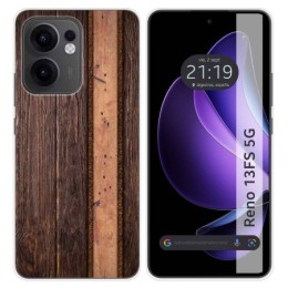 Funda Silicona para Oppo Reno 13FS 4G / 13 FS 5G diseño Madera 05 Dibujos