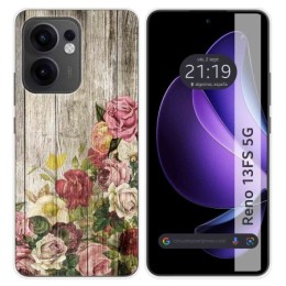 Funda Silicona para Oppo Reno 13FS 4G / 13 FS 5G diseño Madera 08 Dibujos