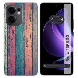 Funda Silicona para Oppo Reno 13FS 4G / 13 FS 5G diseño Madera 10 Dibujos