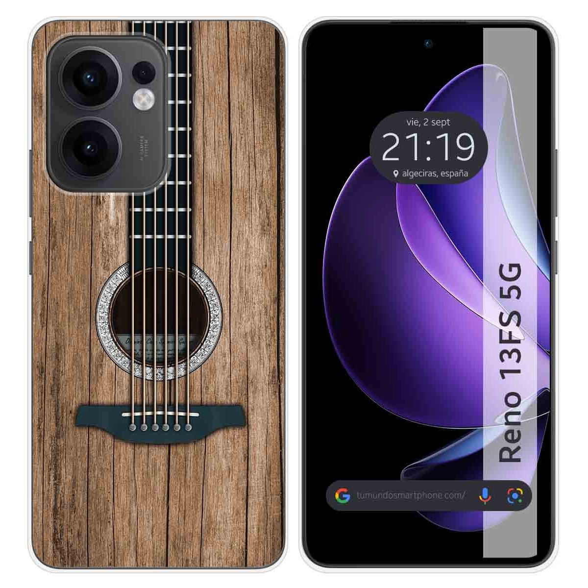 Funda Silicona para Oppo Reno 13FS 4G / 13 FS 5G diseño Madera 11 Dibujos