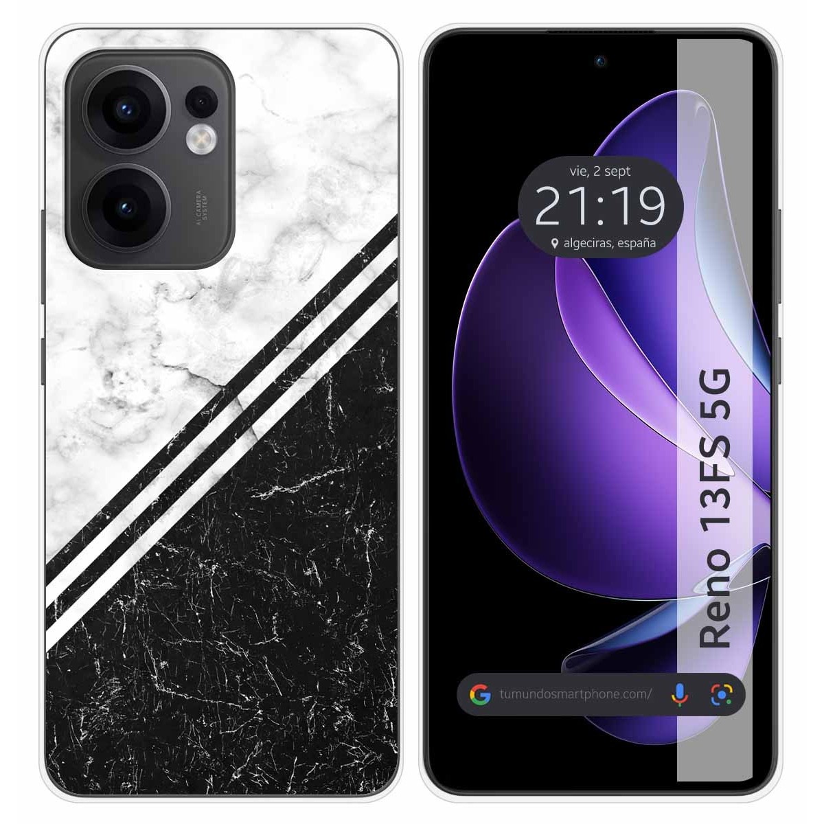 Funda Silicona para Oppo Reno 13FS 4G / 13 FS 5G diseño Mármol 01 Dibujos