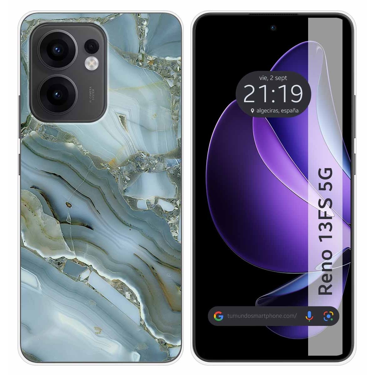 Funda Silicona para Oppo Reno 13FS 4G / 13 FS 5G diseño Mármol 09 Dibujos