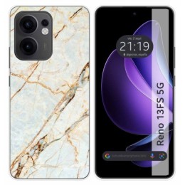 Funda Silicona para Oppo Reno 13FS 4G / 13 FS 5G diseño Mármol 13 Dibujos