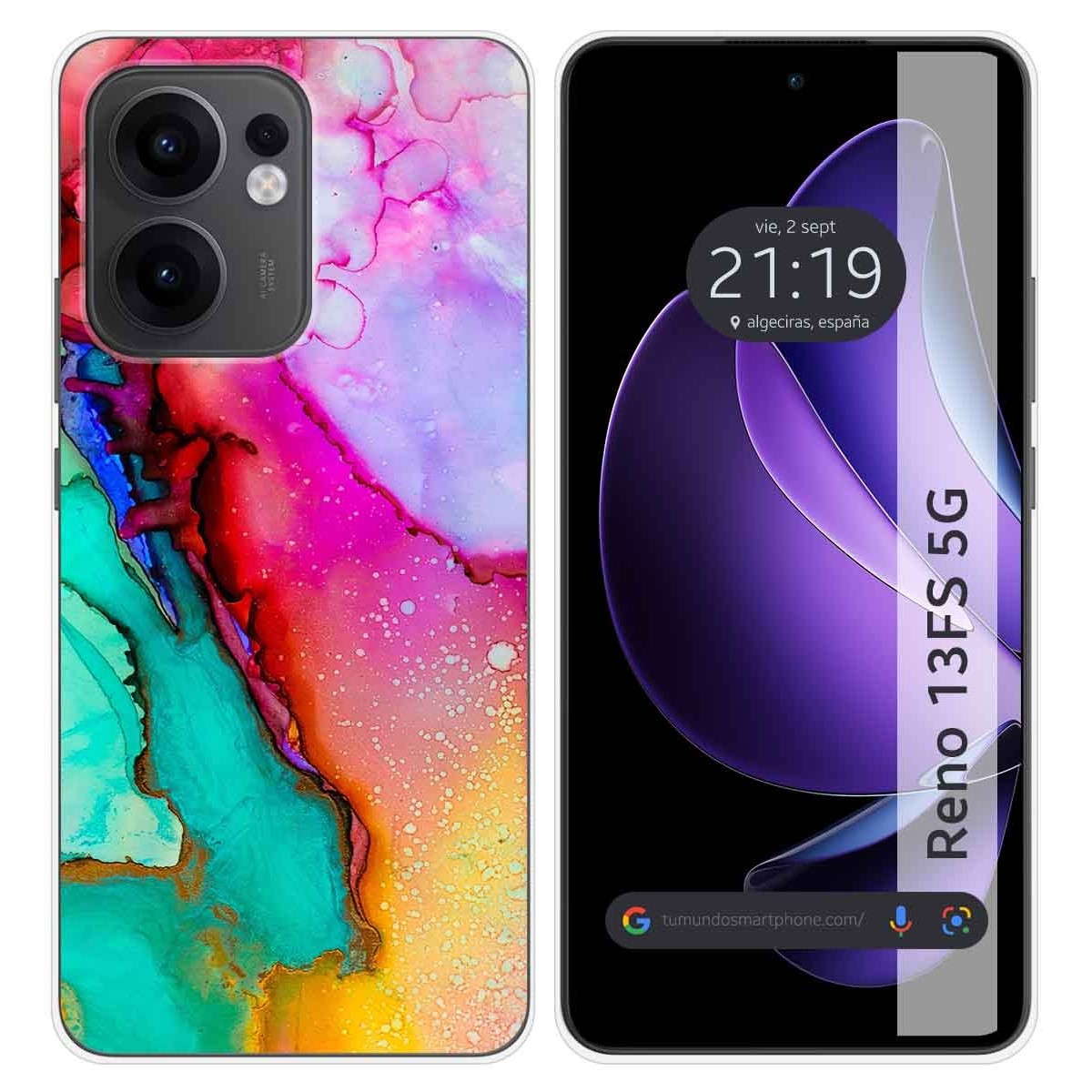 Funda Silicona para Oppo Reno 13FS 4G / 13 FS 5G diseño Mármol 15 Dibujos