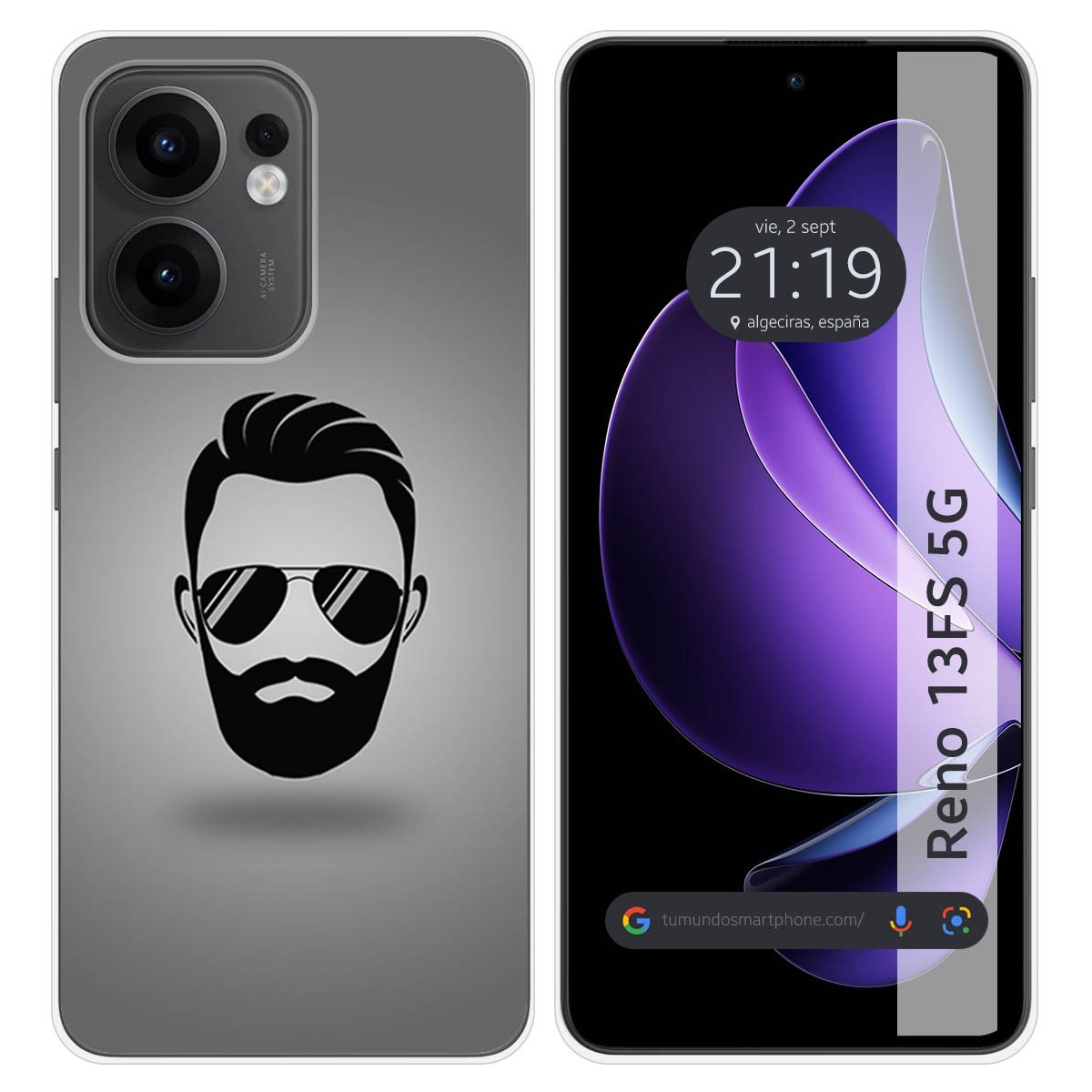 Funda Silicona para Oppo Reno 13FS 4G / 13 FS 5G diseño Barba Dibujos