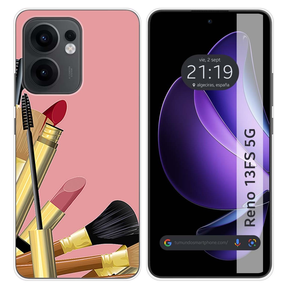Funda Silicona para Oppo Reno 13FS 4G / 13 FS 5G diseño Brochas Dibujos