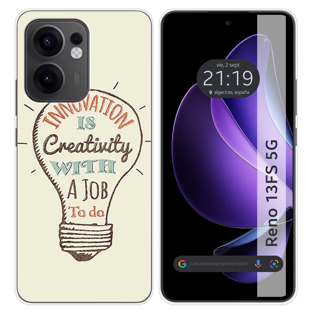 Funda Silicona para Oppo Reno 13FS 4G / 13 FS 5G diseño Creativity Dibujos