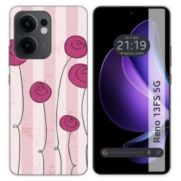 Funda Silicona para Oppo Reno 13FS 4G / 13 FS 5G diseño Flores Vintage Dibujos