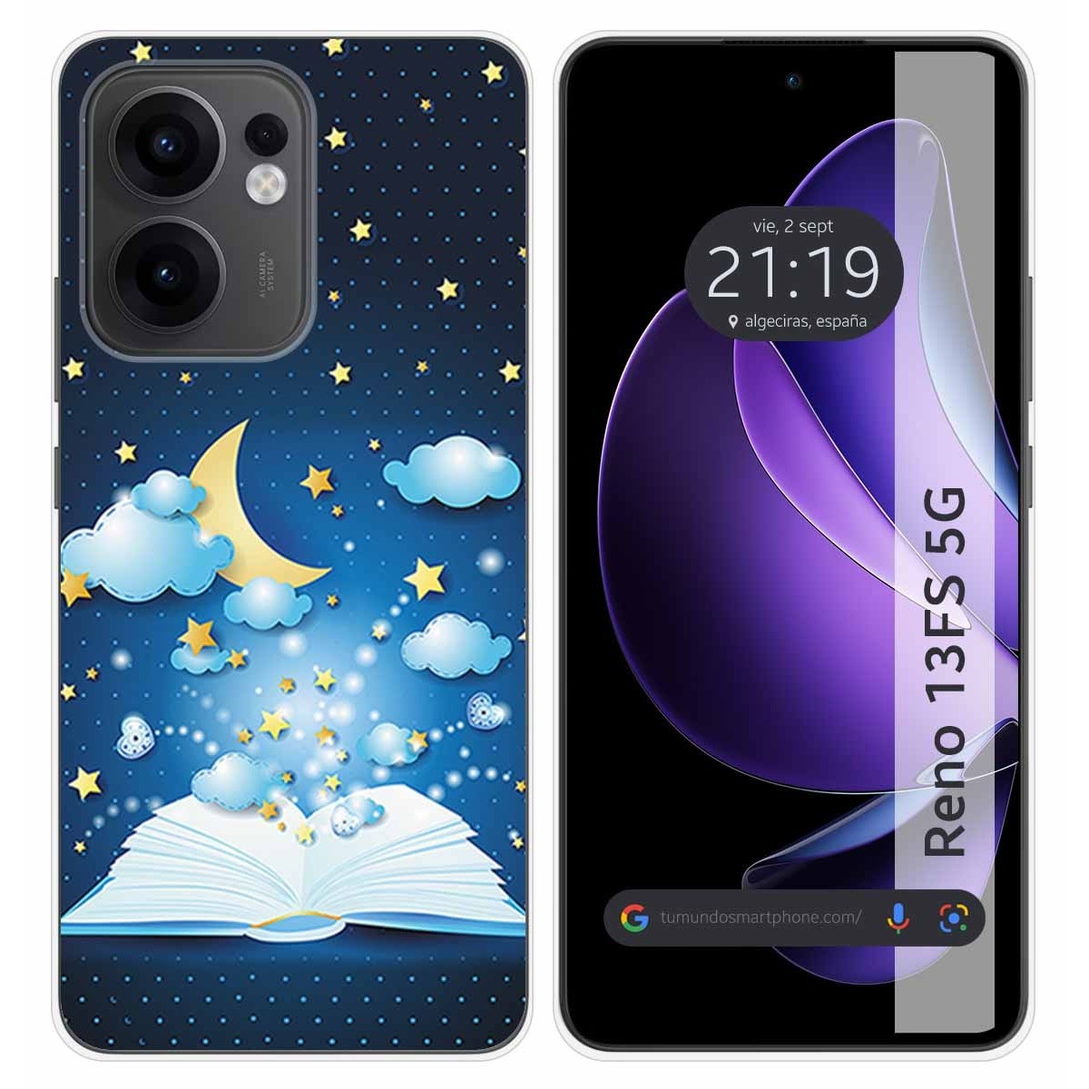 Funda Silicona para Oppo Reno 13FS 4G / 13 FS 5G diseño Libro Cuentos Dibujos