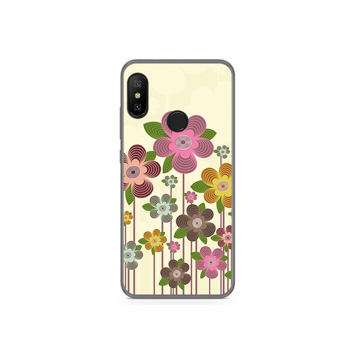 Funda Gel Tpu para Xiaomi Redmi 6 Pro / Mi A2 Lite Diseño Primavera En Flor Dibujos