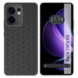 Funda Silicona para Oppo Reno 13FS 4G / 13 FS 5G diseño Metal Dibujos